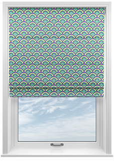 Deco Sea Shells, Neopolitan - Twist&Fit Roman Blind